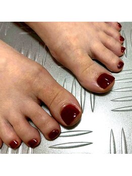 フットネイル/つや感ワンカラー