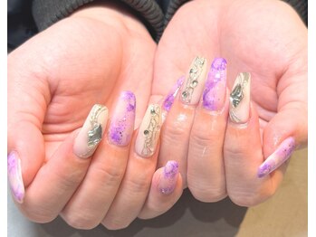 【Takeshita】パープルタイダイ