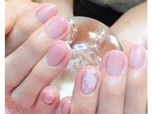 ネイルサロンオーパス(OPUS)/シンプルなお花デザイン
