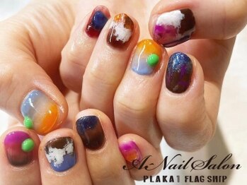 21/1/16　カラフルアートnail