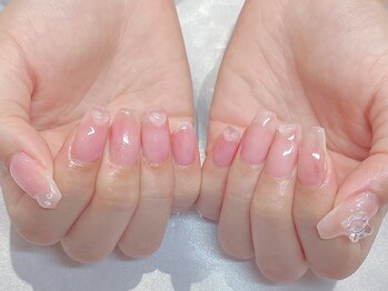 コフレ カケル ポルテ269 富雄(coffret×PORTE269)/クリアハートネイル