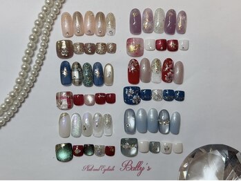 サロン バリーズ 赤羽店(BALLY'S)の写真/【冬のキャンペーン】ハンド¥7800/フット¥7800/ハンド&フットでお得!セットネイル(組合せ自由)¥15000