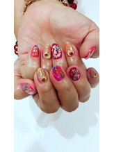 エトワール 大垣店(Etoile)/夏の夕日ネイル