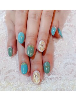 サンネイルルーム(sun nail room)/ワンカラー×パール【完全個室】