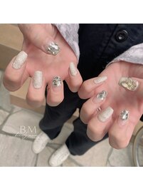 ビジューハーフ敷き詰め＊