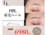 【HBL眉毛パーマ】ハリウッドブロウリフト眉毛wax込み¥9800→¥6980