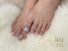 アイエク(iEQ)/フットネイル/水色/夏ネイル
