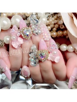 シンデレラネイル(CINDERELLA NAIL)/【スカルプ長さだしネイル】