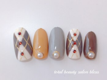 ブレス 天童店(BLESS)/アーガイル柄ネイル★