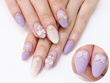 ネイルコレクション ベビーピンク(Baby Pink)/ジェル定額￥9990★３Ｄリボン