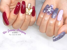 【ロングネイル】アシメネイル