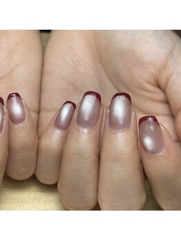 アメイロネイル(アメイロ_nail.)/マグネットフレンチ
