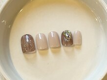 カラ ネイル 中津店(calla nail)/綺麗めヌーディーネイル