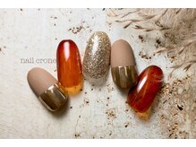 ネイルクローネ(nail crone)/バイカラーミラーネイル