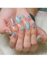 ルピナス(LUPINAS)/定額コースの梅雨ネイル