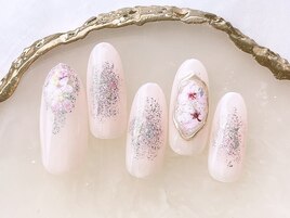 桜ネイル￥6980