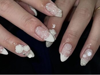 ジェミーネイル エビス(Jemiy nail ebisu)/レースフレンチバラ