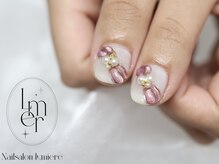 リュミエール(Lumiere)/ぷっくりリボンネイル