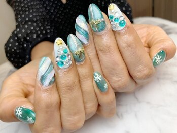 ジュエ(Jouer)の写真/【高技術アート×美フォルム】持ち込み10本アート¥12000～/スカルプ&スーパーロング長さだし◎ブライダルも