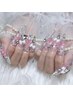 前日までの予約がお得♪【YUKA限定】大パーツ込み☆アートやり放題 ¥9000