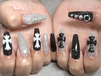ユメノソラ 越谷店(yumeno空)の写真/チップ/アクリルスカルプどちらもアリ！長さ出しで指先をスラッと女性らしい指先に♪