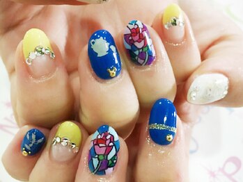 ネイル ゴシップ(Nail Gossip)/by Salley 美女と野○風ネイル