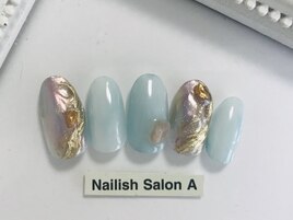 ニュアンスミラーネイル