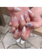 ビューティームーン(beauty moon)/ブルーチーク×ぷっくりお花＊