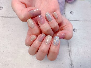 ネイル ビューティーマジック 葛西本店/ニュアンスシェルネイル