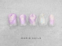 マリーネイルズ 近鉄あべのハルカス店(MARIE NAILS)/新規様6000円 もやもや 0808a