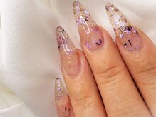 ルリナ ネイル(Lurina Nail)/クリアフラワーネイル