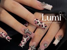 ルミネイル 大宮東口店(Lumi Nail)/ピンククロスレオパード