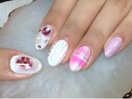 ニット&冬ネイル