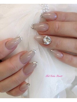 ローズ56(Rose56)/スワロビジューネイル