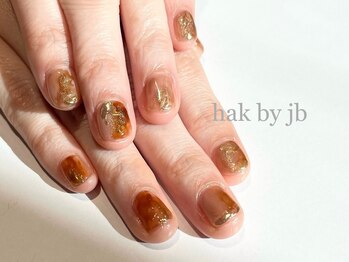 ハク ネイル バイジェービー 稲毛(hak nail byjb)/持ち込みニュアンスデザイン