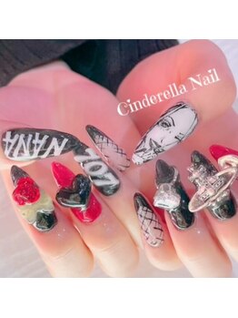 シンデレラネイル(CINDERELLA NAIL)/【スカルプ長さだしネイル】