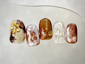 クレモアネイル 浦和店(CLEMORE NAIL)/ぷっくりフラワーネイル