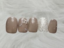 ネイルメゾン 渋谷店(NAIL MAISON)/シンプルガーリーネイル¥4500