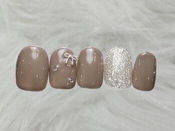 ネイルメゾン 渋谷店(NAIL MAISON)/シンプルガーリーネイル¥4500