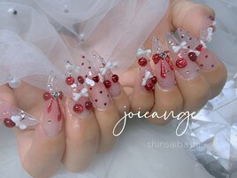ロングネイル　さくらんぼ