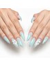 【2026 SUMMER GIRL NAIL】長さだし◎プルメリアアート2本＋ワンカラー