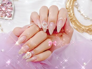 ワンホンネイル 新宿(Rumi Nail)/ラメグラデーション/クリスマス