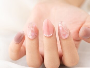 エムスラッシュネイル 本牧店(M SLASH)/桜ネイル×マグネット