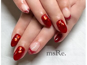 埋め込みハートネイル