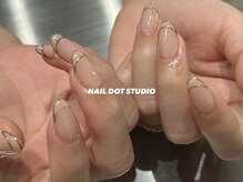 ネイルドットスタジオ 堺筋本町(NAIL DOT STUDIO)/ミラーフレンチ
