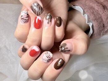 アマネラ(Amanera)/バレンタインネイル