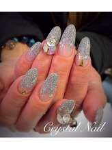 クリスタルネイル ボンベルタ橘店(CRYSTAL NAIL)/ラメグラデーションネイル