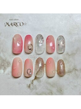 ネイルサロン マルコ(nail salon MARCO)/桃ネイル