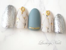 ラグジュアリー ネイルズ(Luxury Nails)/大理石風＊きらきらNail