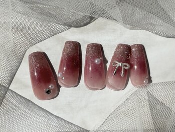 バタフライ 津田沼店(Butterfly)/定額デザインC/チークネイル